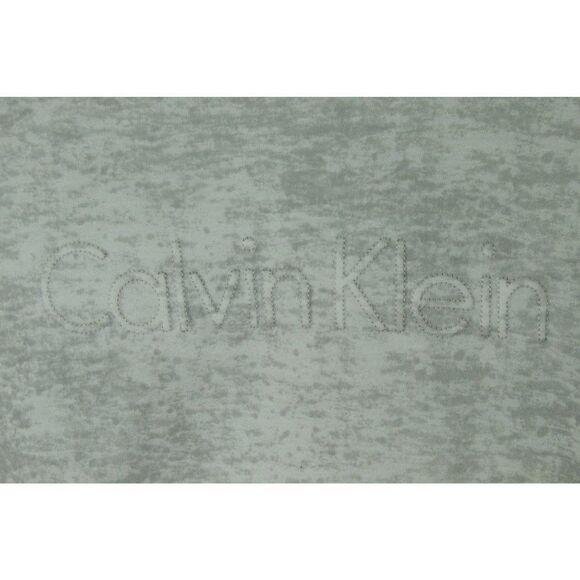 Calvin Klein T-Shirt Top Short Sleeves Raw Hem Logo Womens M Gray - Picture 3 of 9